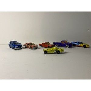 Lot Of 6 Vintage Die Cast 1:64 Scale Cars Hot Wheels Matchbox Trucks Cheerios